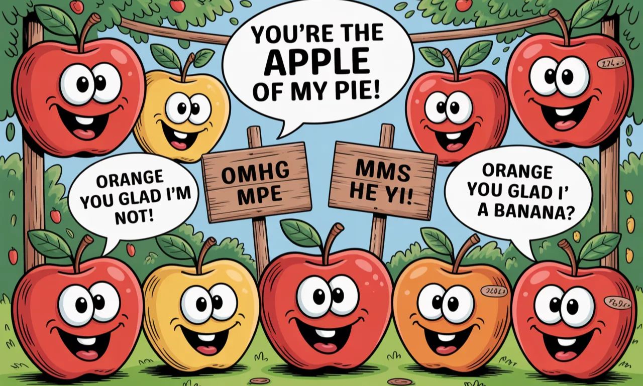 Apple Puns and Jokes: 150+ Funny, Sweet, and A-Peel-ing Apple Humor ...